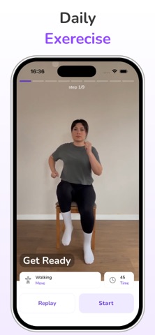Chair Yoga for Seniors ChairOn iPhone screenshot
