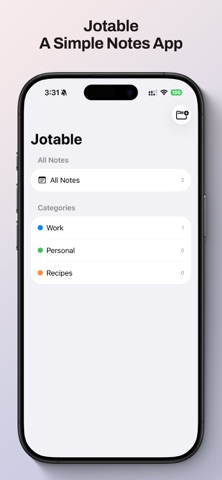 Jotable - Simple Notes screenshot
