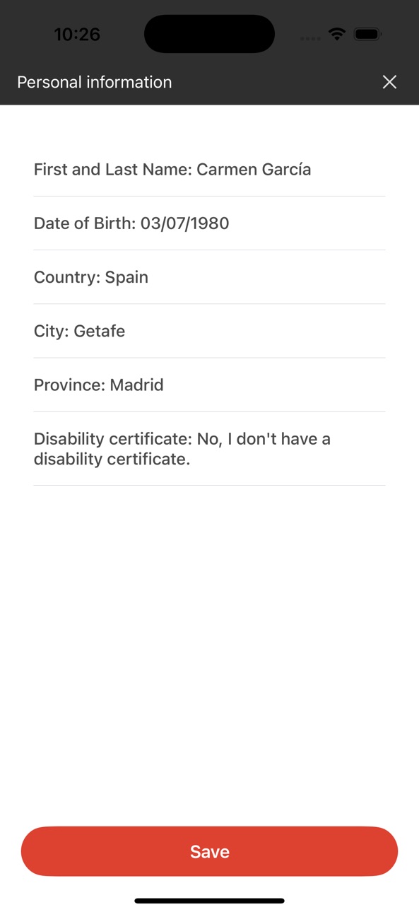 iPhone screenshot