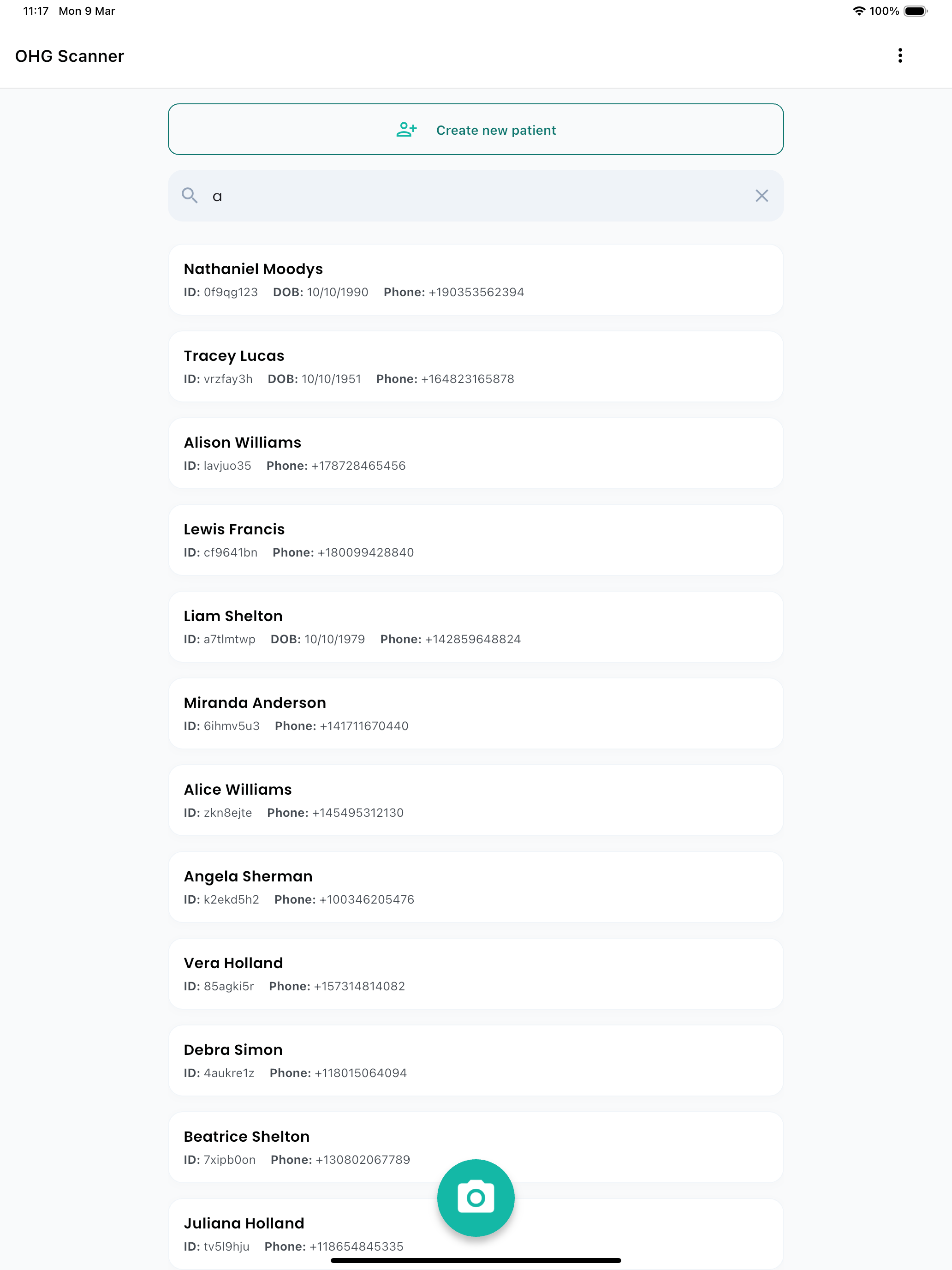 OHG Scanner