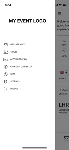 My Event Info screenshot