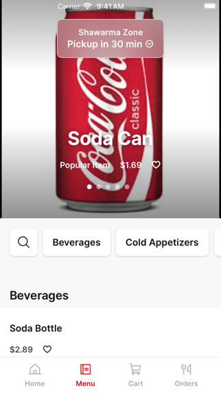 Shawarma Zone iPhone screenshot 2 - Food & Drink app