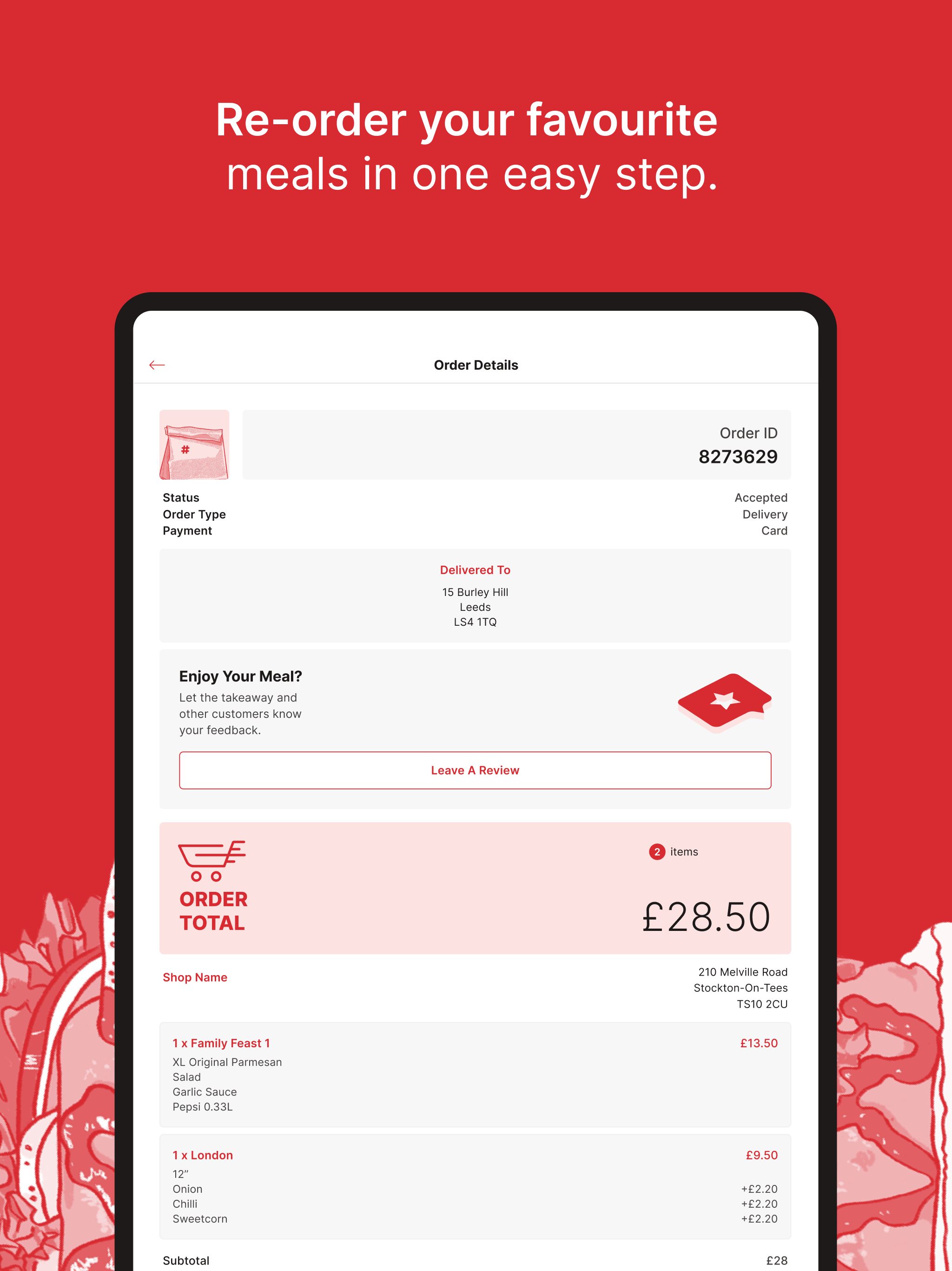 Feed Me Online - Takeaway App