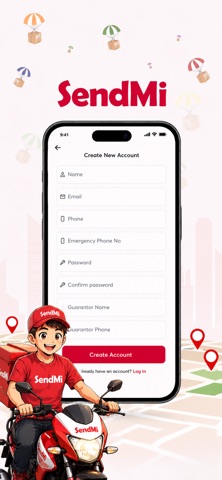 SendMi Rider screenshot