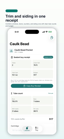 Caulk Bead Pocket Screenshot 3 of 5
