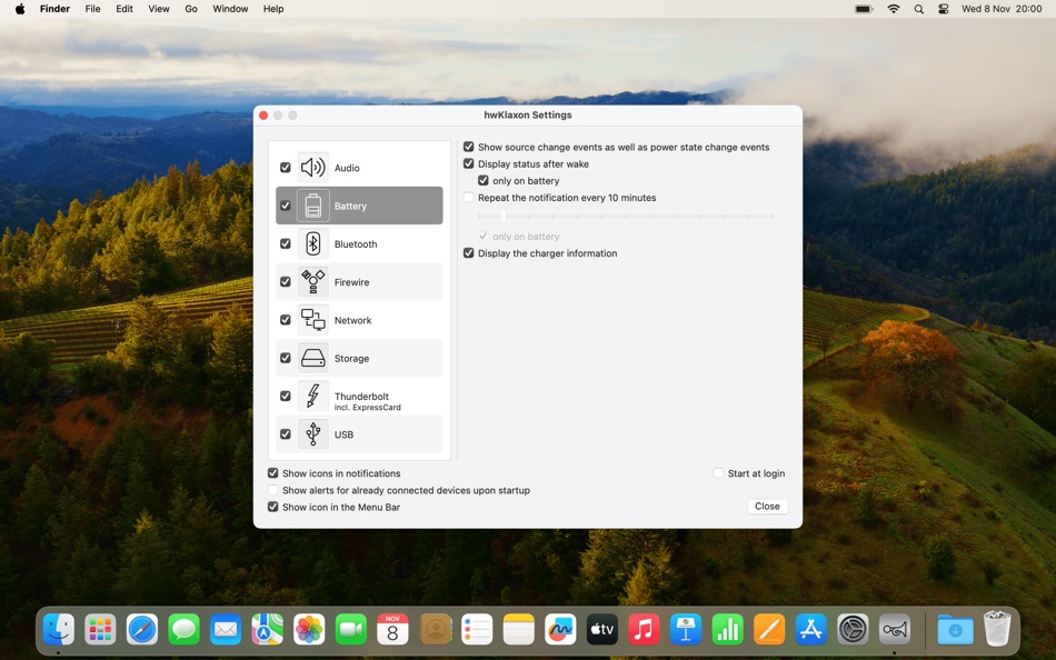 #3. hwKlaxon (macOS) 由: Jozsef Czompo