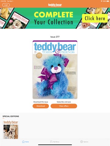 Teddy Bear Times Magazine iPad screenshot