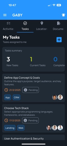 TeamTaskFlowApp screenshot