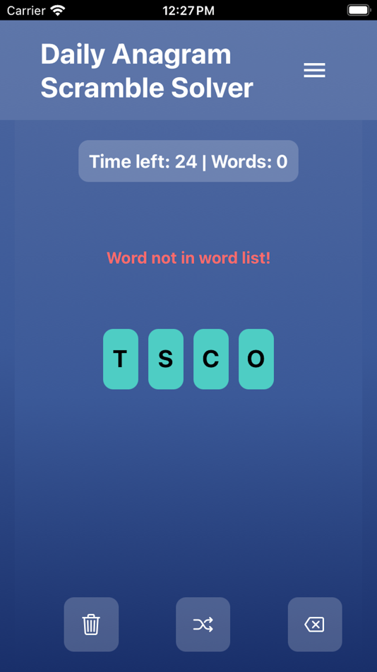 #2. Daily Anagram Scramble Solver (iOS) Podle: Ask Lou Studios