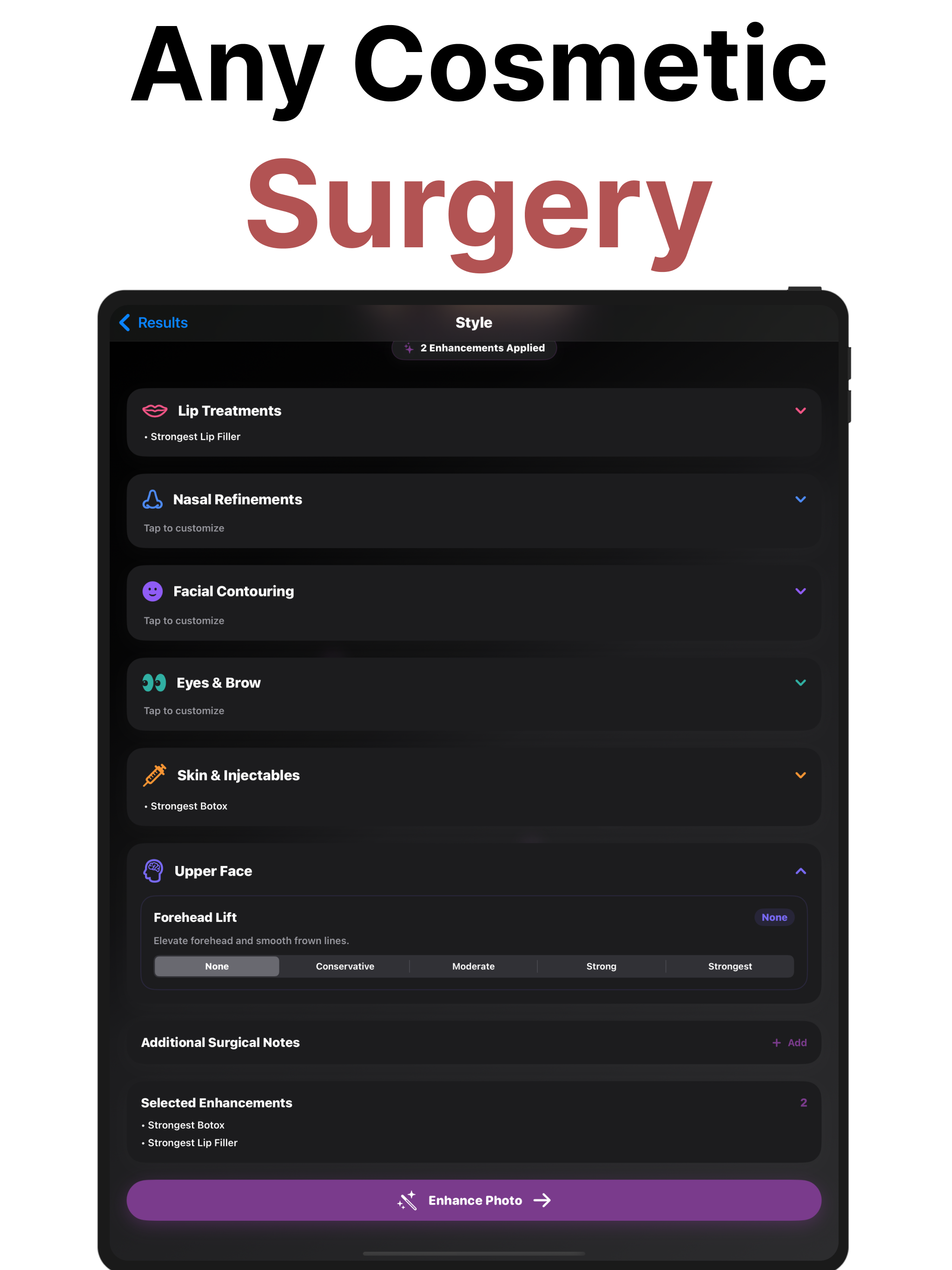 Plastic Surgery Simulator AI