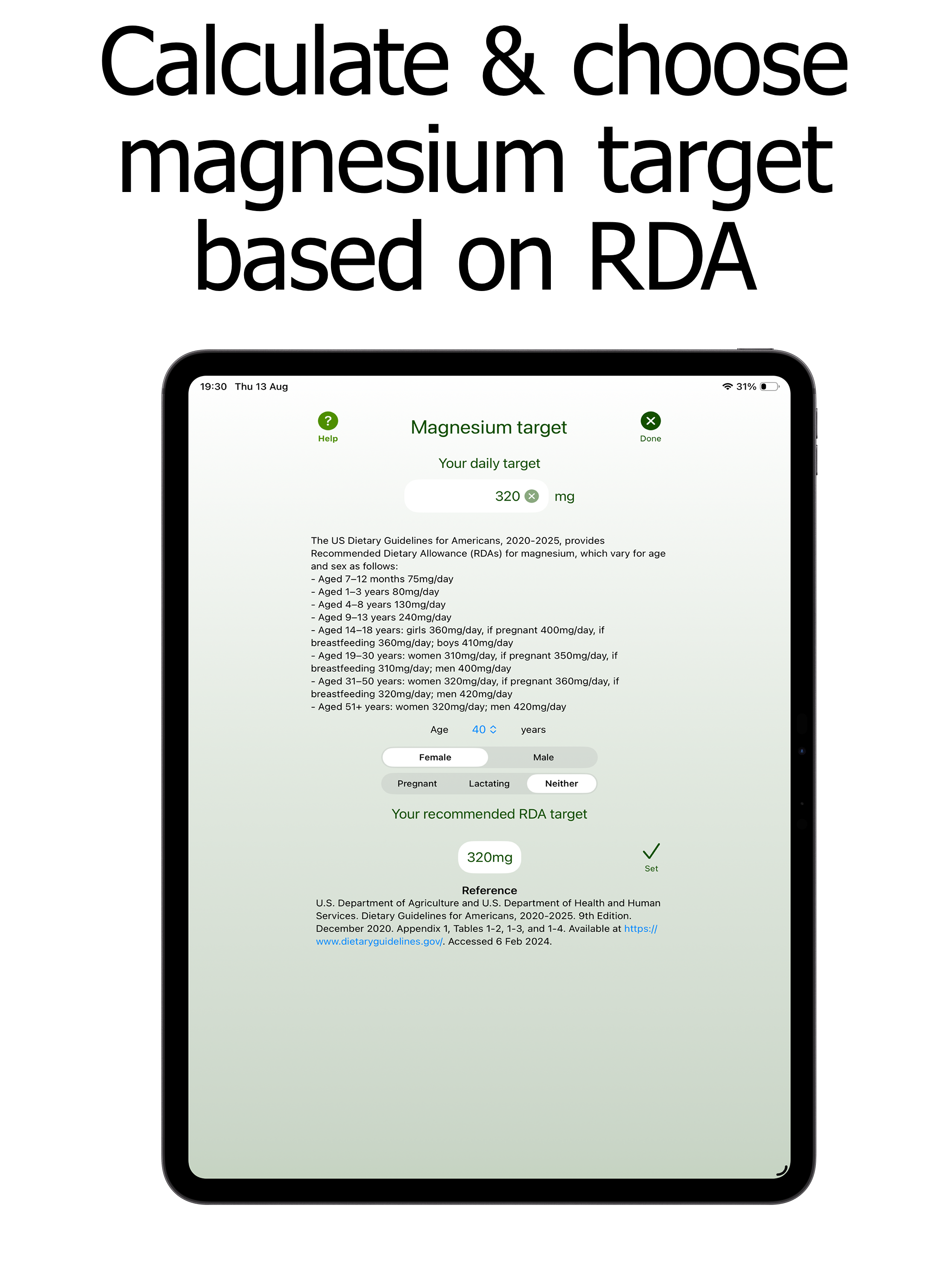 Magnesium Counter and Tracker screenshot 12