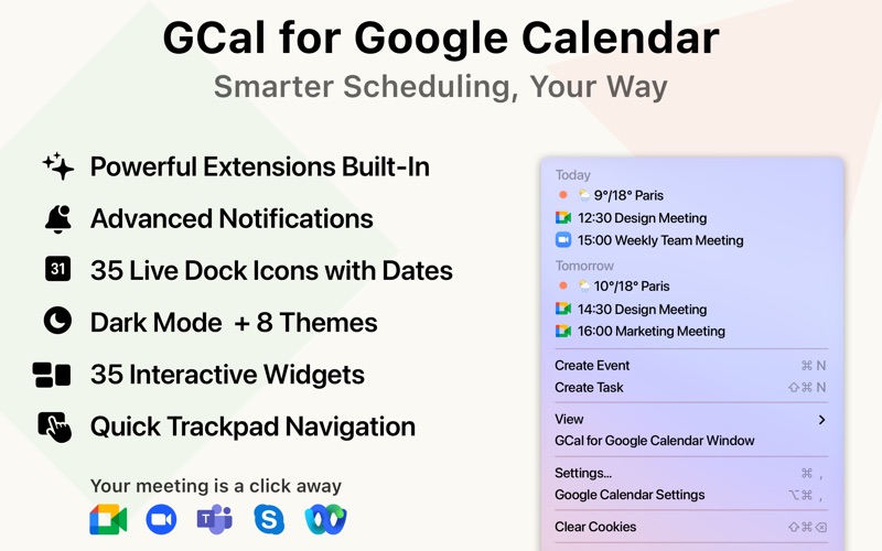 Screenshot #2 pour GCal for Google Calendar