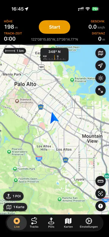 NomadTracks: GPS Map Tracker screenshot 1 of 8