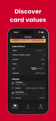 TCG Card Value for Pokemon iPhone screenshot