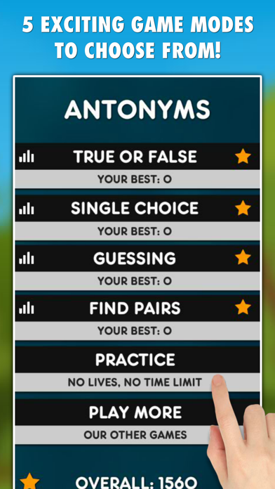 Screenshot #3 pour Antonyms Game