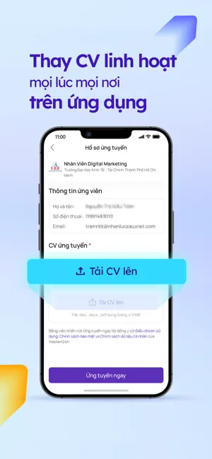 Vieclam24h: Tìm Việc Nhanh iPhone screenshot 3