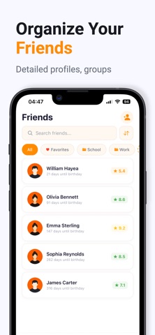 MyFriends - Friendship Tracker Screenshot 2 of 4
