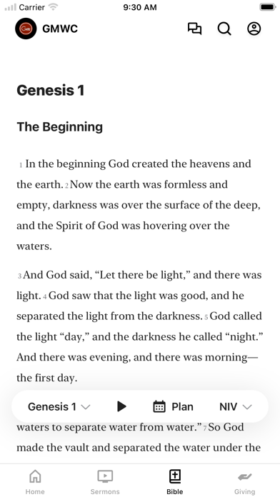 Gospel Mission Worship Center iPhone screenshot