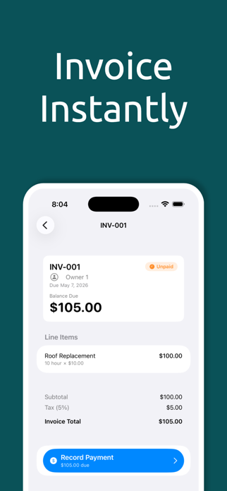 Workbill - Time & Invoice Screenshot 2 of 4