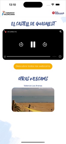 Webcams Comunitat Valenciana iPhone screenshot