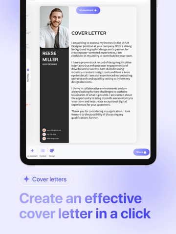 CVNow: CV Resume maker iPad screenshot