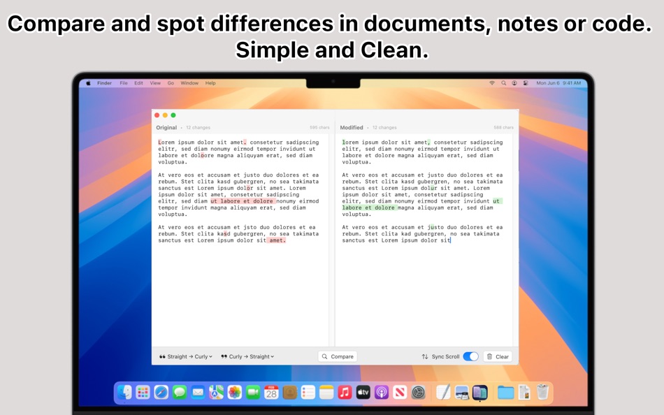 #1. QuickTextCompare (macOS) By: Oliver Zimmermann