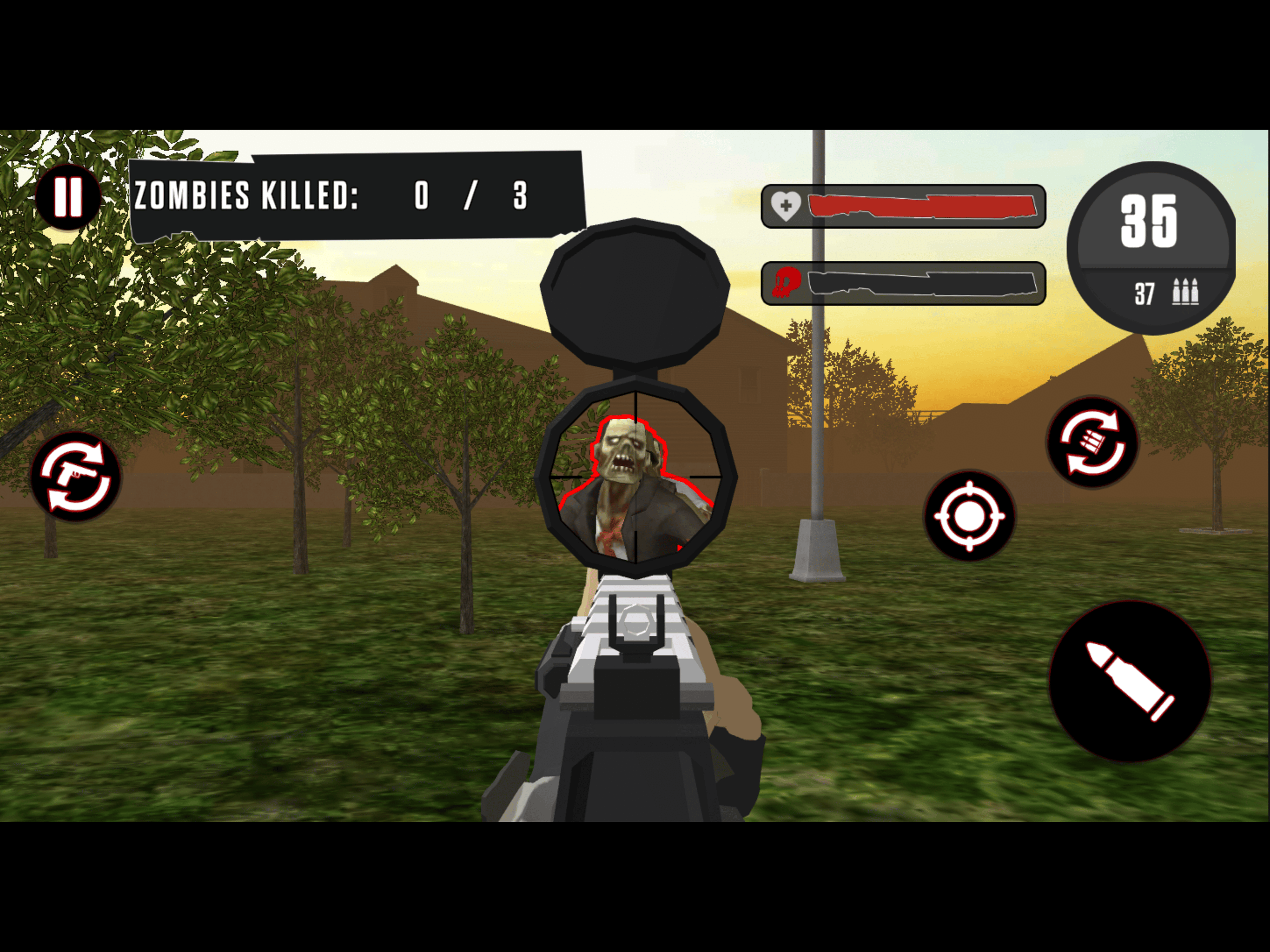 Zombie Attack Gun Simulator 3d screenshot 4