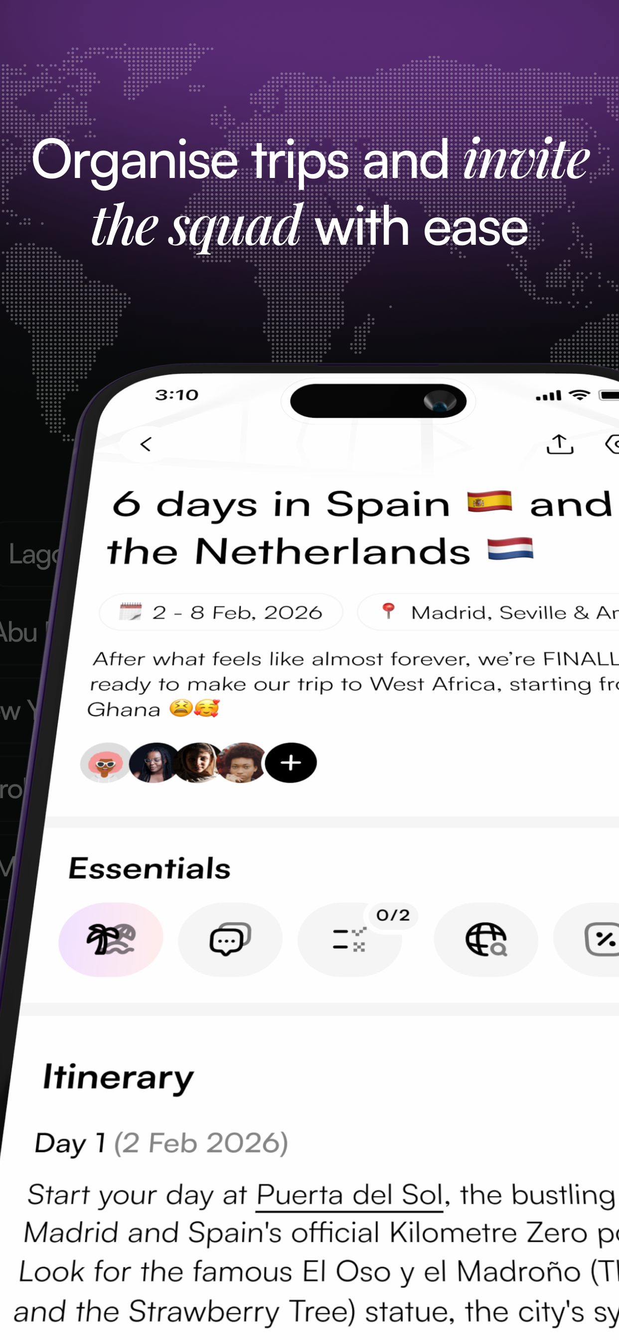 Travel planner: Trip o'clock screenshot 5