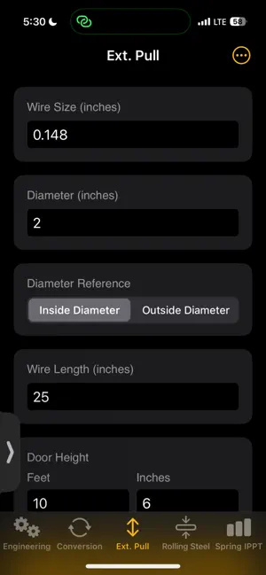 IDC Spring Calculator screenshot 2