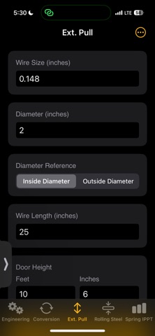 IDC Spring Calculator app screenshot 2