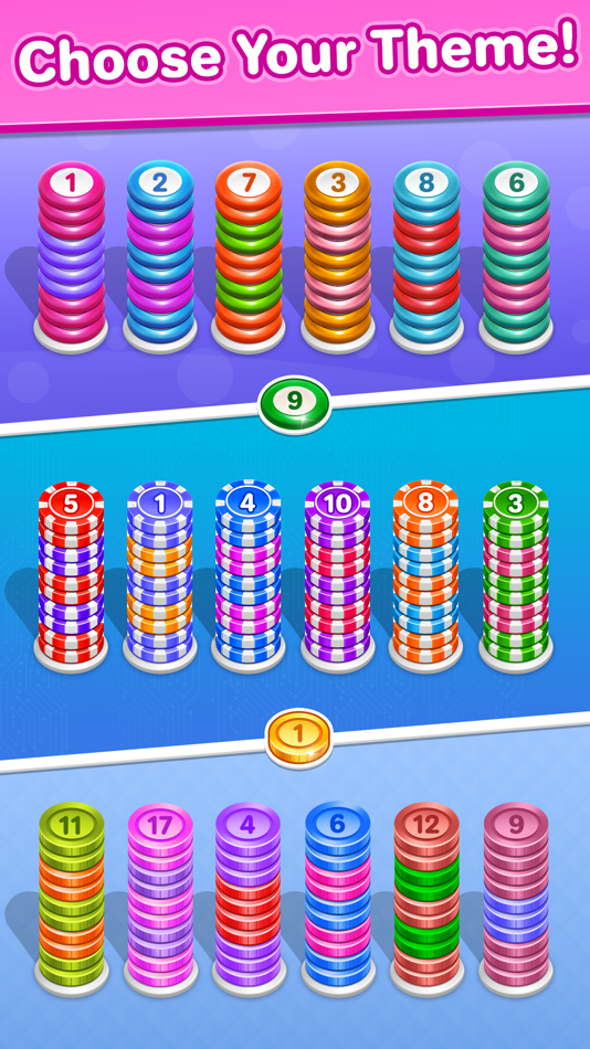 #3. Coin Sort - Coin Merge Master (iOS) Podle: Mrudul Babariya