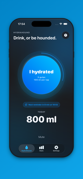 HydraHound: Hydration Reminder Screenshot 1 of 4