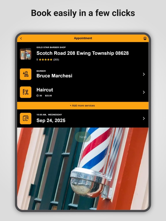 Screenshot #6 pour Gold Star Barbershop
