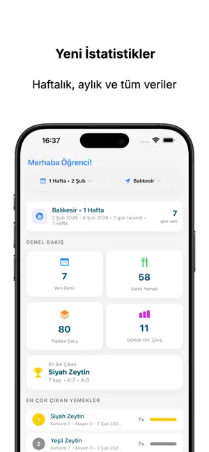 Menü screenshot 3