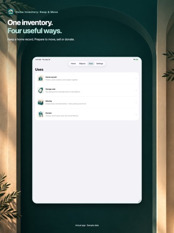 Home Inventory: Keep & Move iPad screenshot