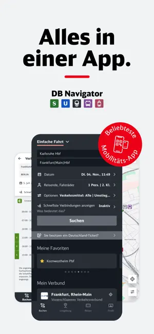 DB Navigator iPhone screenshot 1