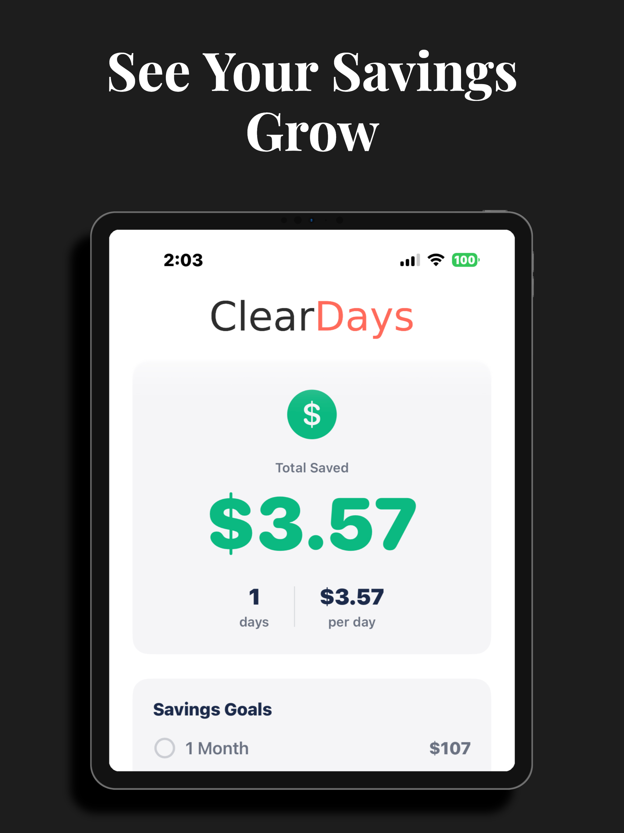 Clear Days : Sobriety Tracker screenshot 11