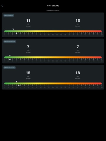 Calgary Airport iPad screenshot