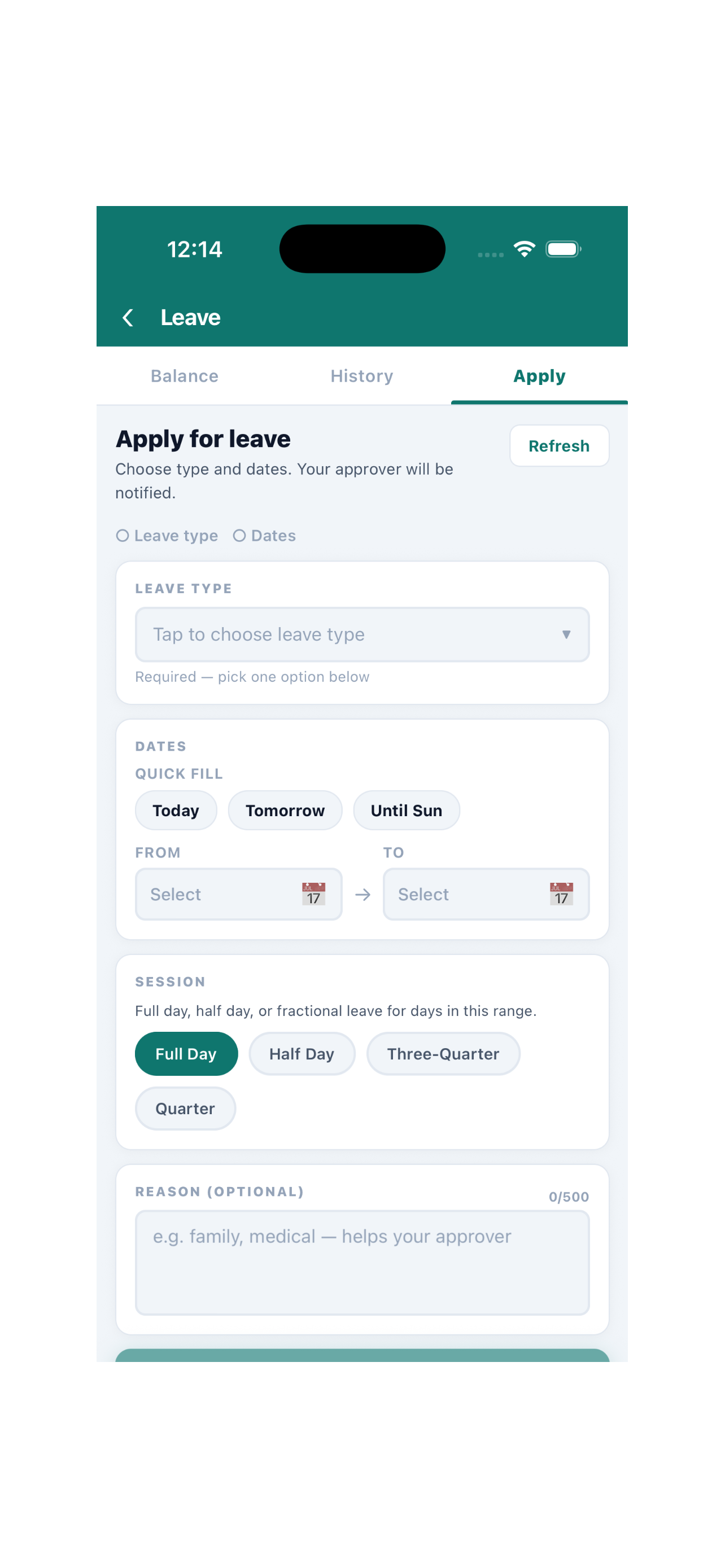 HRMex ESS screenshot 3