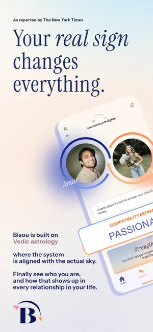 Bisou: Astrology + Connection iPhone screenshot 1