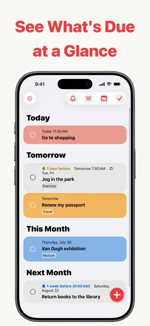 Timetodo - Visual Due Dates screenshot 1