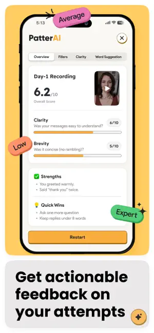 PatterAI: Communication Skills iPhone screenshot 4