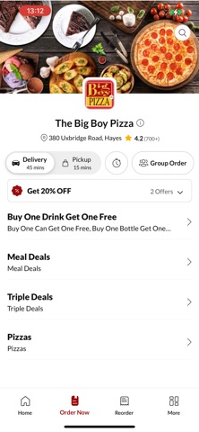 The Big Boy Pizza app screenshot 2