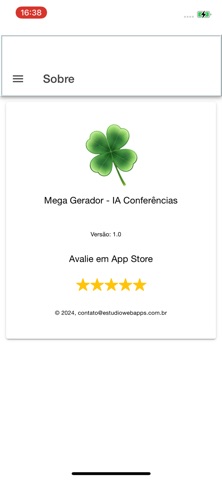Mega Gerador IA Conferencia screenshot