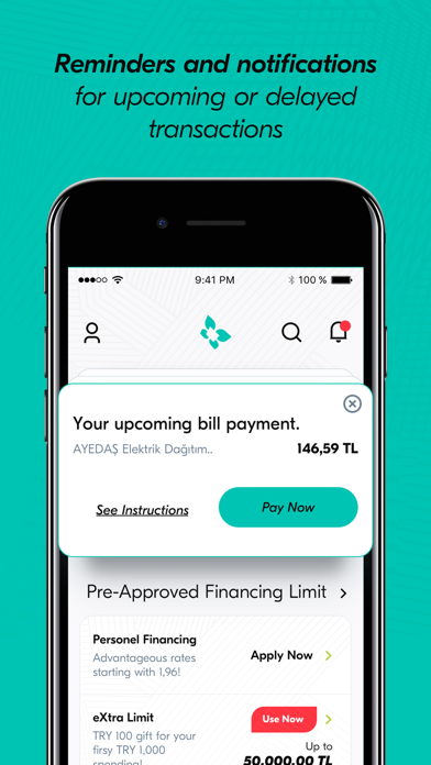 Türkiye Finans Mobile iPhone screenshot 3 - Finance app