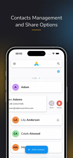 Address Archive: Secure Vault screenshot 2