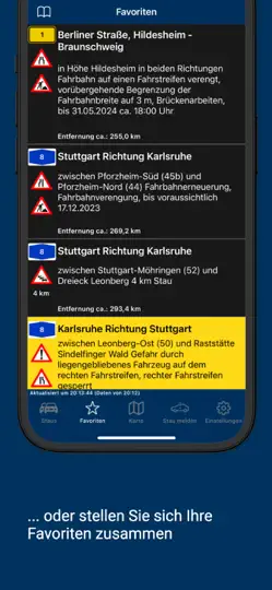 Screenshot von IVerkehr auf dem iPhone 6