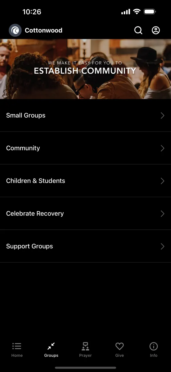 Screenshot #2 pour Cottonwood Church App