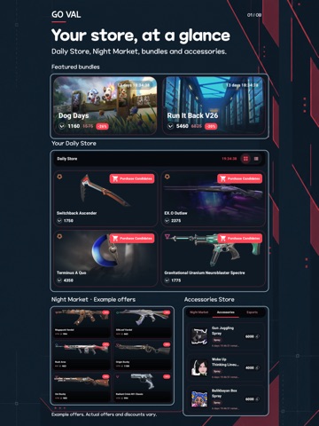 GO VAL - Store & Skins