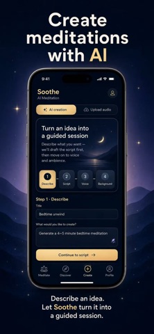 Soothe: AI Meditation Screenshot 2 of 7